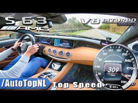 MERCEDES S63 AMG Coupe 5.5 V8 BiTurbo 309km/h AUTOBAHN TOP SPEED by AutoTopNL