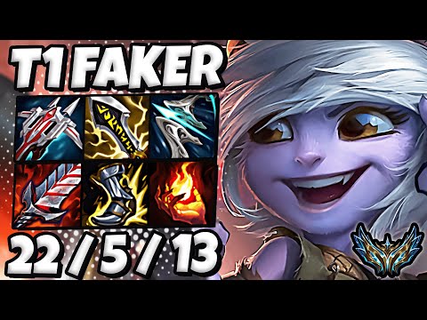 T1 Faker Tristana vs Cassiopeia [ MID ] Korea Challenger Patch 13.6 ✅