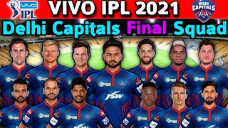 VIVO IPL 2021 Delhi Capitals Final Squad | Delhi Capitals Full Squad | DC Players List IPL 2021