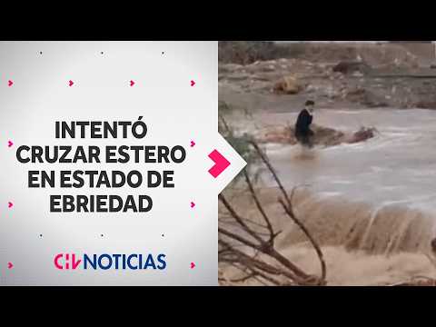 SUJETO EBRIO intentó cruzar estero Punitaqui y fue arrastrado por la corriente: Fue rescatado
