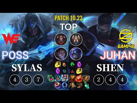 WE Poss Sylas vs OZ Juhan Shen Top - KR Patch 10.23