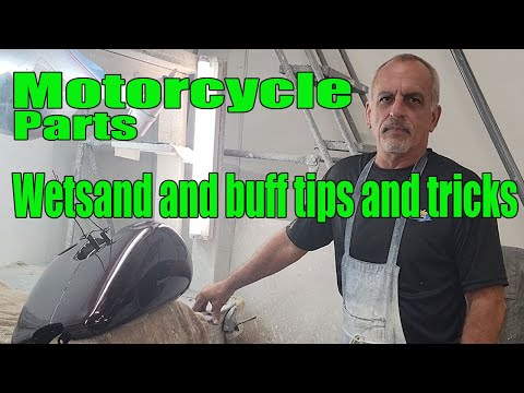 Tips, tricks, how to wetsanding and buffing painted motorcycle parts