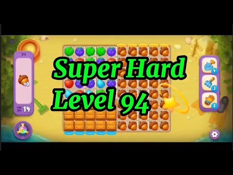 Super Hard Level 94 No Boosters 💫 Gardenscapes 
