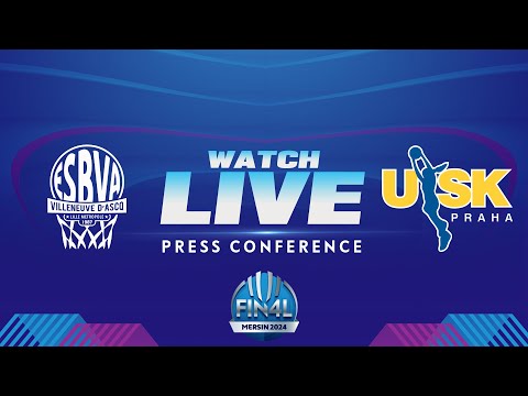 Villeneuve d'Ascq LM v ZVVZ USK Praha - Press Conference | EuroLeague Women 2023-24