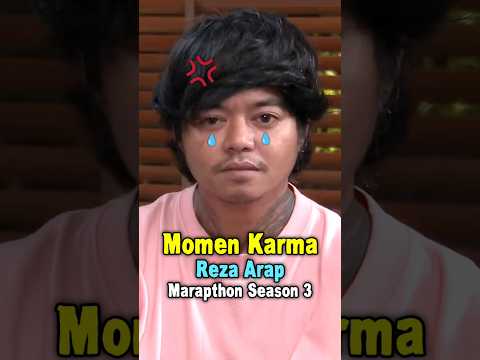 Momen Reza Arap kena Karma - Marapthon Season 3