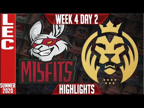 MSF vs MAD Highlights | LEC Summer 2020 W4D2 | Misfits Gaming vs MAD Lions