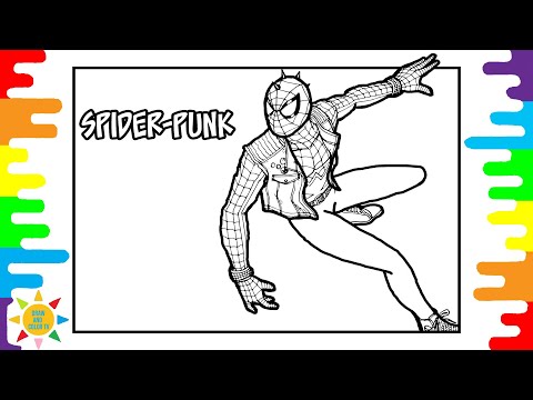 SPIDER-PUNK Coloring | Spiderman Coloring | Sub Urban - Cradles [NCS Release]