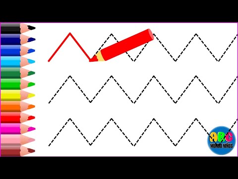 Dibuja y colorea los trazos - Educativos