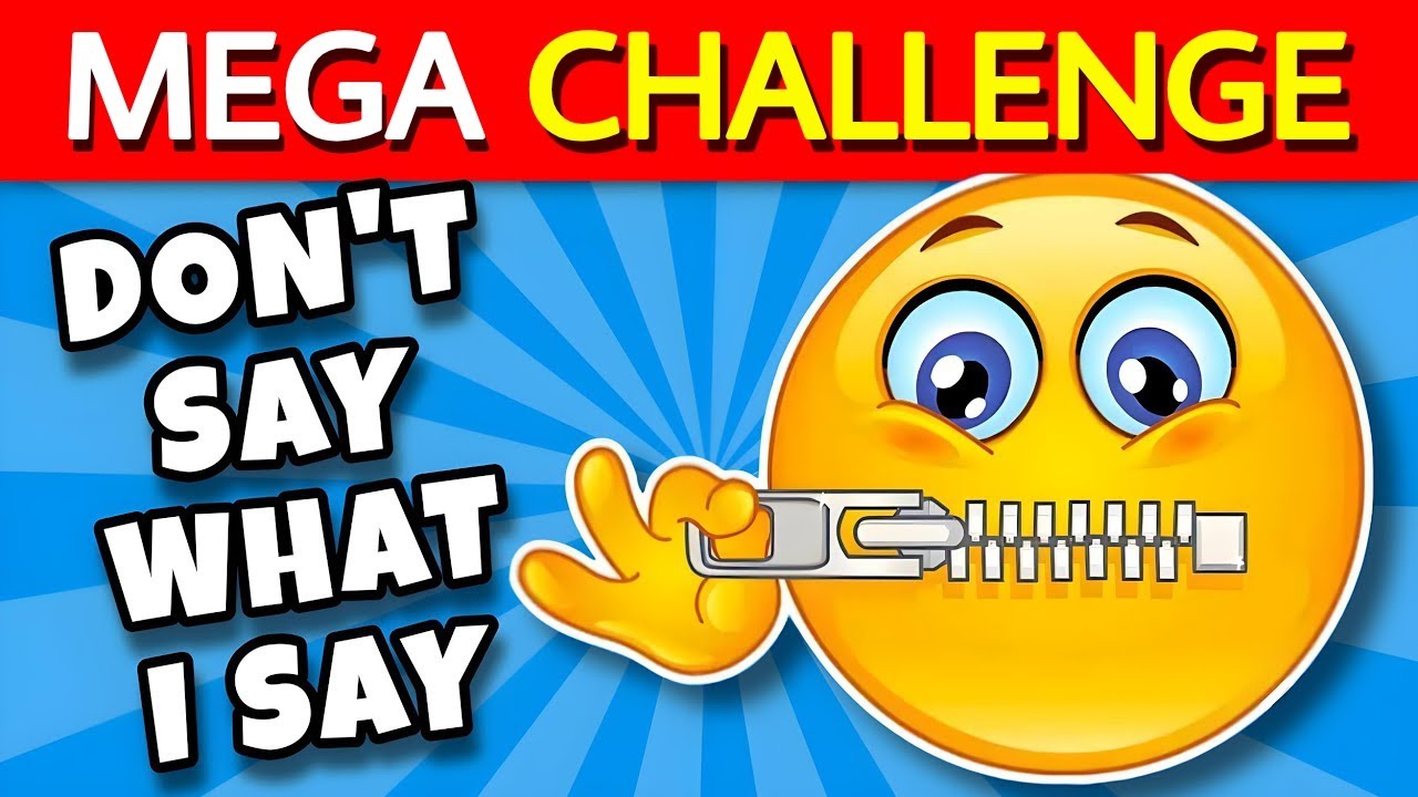 Avoid Saying The Same Thing As Me 🤔 MEGA CHALLENGE 📢