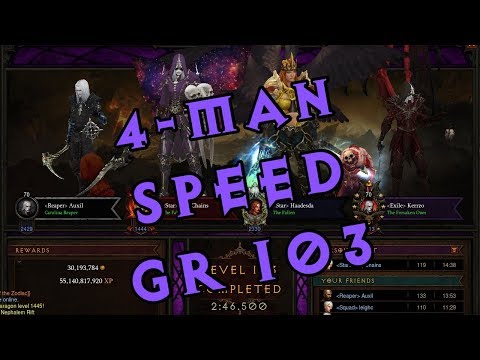 Diablo III Season 12 Gameplay - Speed Greater Rift 103