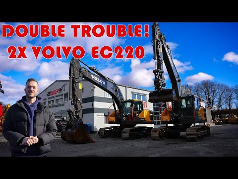 50 TONNEN Schweden-Bagger! 2X VOLVO EC220 Kettenbagger im Absoluten Bestzustand!