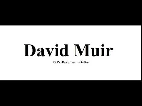 🔥 David Muir pronunciation = How to Pronounce like PrzBrz