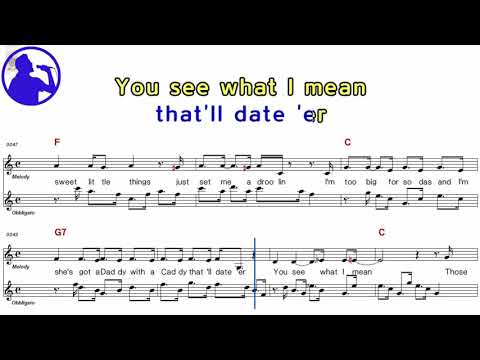 Burl Ives -Call me MR in between karaoke sheet music for players,chord,chorus,Lyrics add(Ye karaoke)