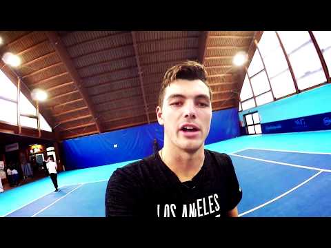 Taylor Fritz Aces Serve Challenge Next Gen ATP Finals 2018