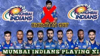 IPL 2019 Mumbai Indians Final Playing 11 2019| Mumbai Indians Full Players List| JASPRIT BUMRAH Out