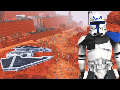 Rex's 501st Invades DARTH MAUL's Citadel Defenses! - Men of War: Star Wars Mod Battle Simulator