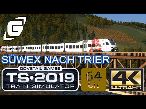 TRAIN SIMULATOR 2019 (4K - 60FPS) 🚊 014: With SUWEX to Trier | GAMAZINE