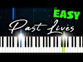 Sapientdream - Past Lives - EASY Piano Tutorial