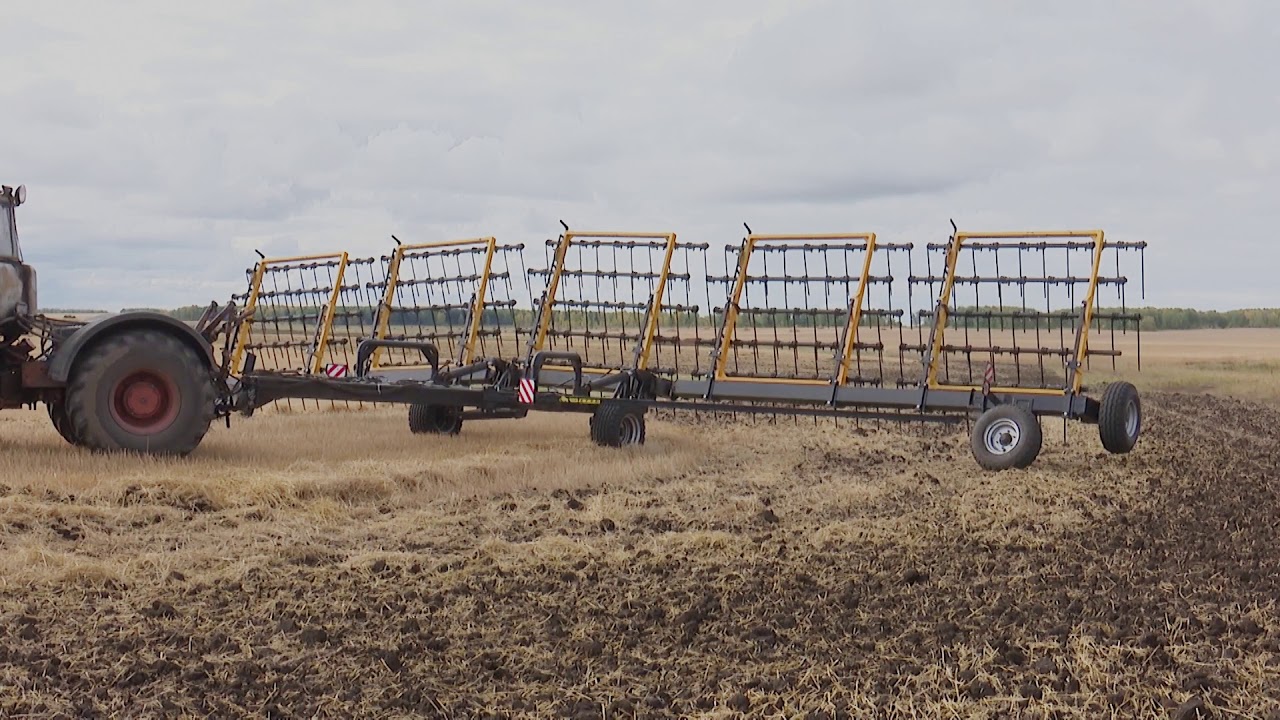 Борона пружинная шириной захвата 15 метров