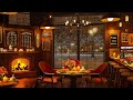 Cozy Coffee Shop Ambience & Relaxing Jazz Music ☕ Smooth Jazz Instrumental Music for Work, Focus