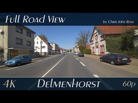 Delmenhorst, Germany: Nördliche Stadtmitte, Bungerhof - Stedinger Straße - 4K (2160p/60p)