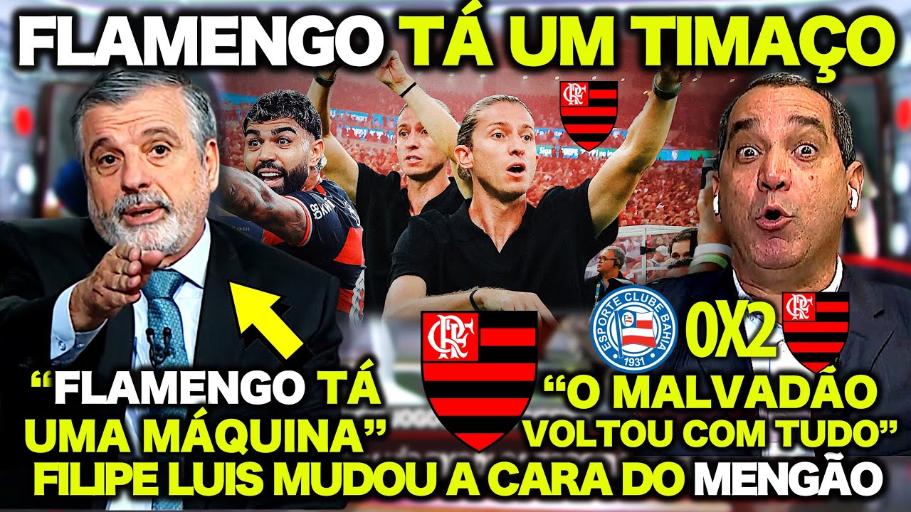 FLAMENGO TÁ UM TIMAÇO com o FILIPE LUIS ! MUDOU A CARA do MALVADÃO ! PASCOAL RASGA ELOGIOS ao FLA