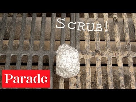 Kitchen Secrets Stop-Motion - How to Clean the Grill Without a Brush