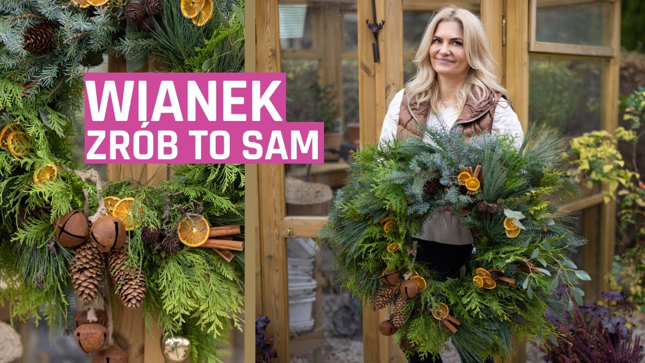 Robię naturalny wianek z roślin z ogrodu - idealny na zimę i na święta - prosty projekt DIY