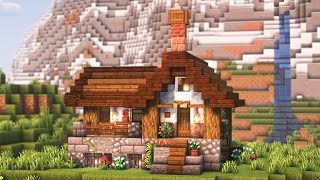 Minecraft: How to Build an Easy Survival Cottage | Relaxing Tutorial
