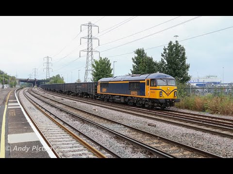 GBRf's 69003 rolls through Millbrook with the Gypsum - 16.08.2022