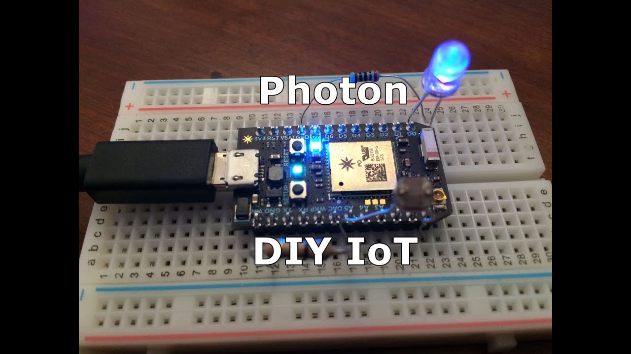 $19 Particle Photon unboxing and demonstration of wifi enabled IoT