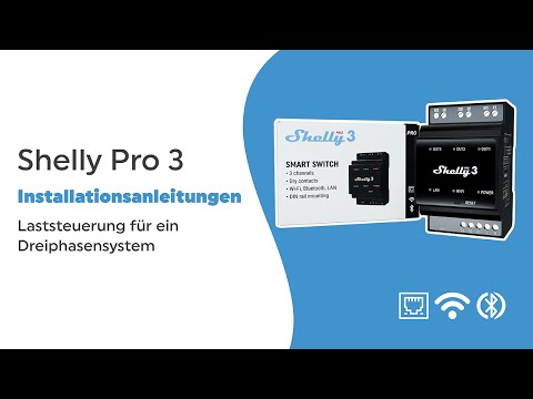 Shelly PRO 3, dreiphasig - Installationsvideo