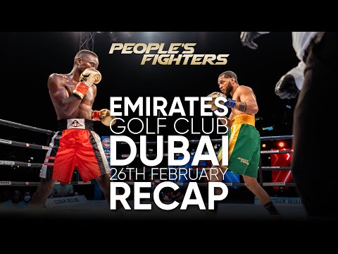 Emirates Golf Club Dubai | People's Fighters | RECAP VIDEO