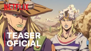 STEEL BALL RUN JoJo's Bizarre Adventure: 2.ª ETAPA | Teaser oficial | Netflix