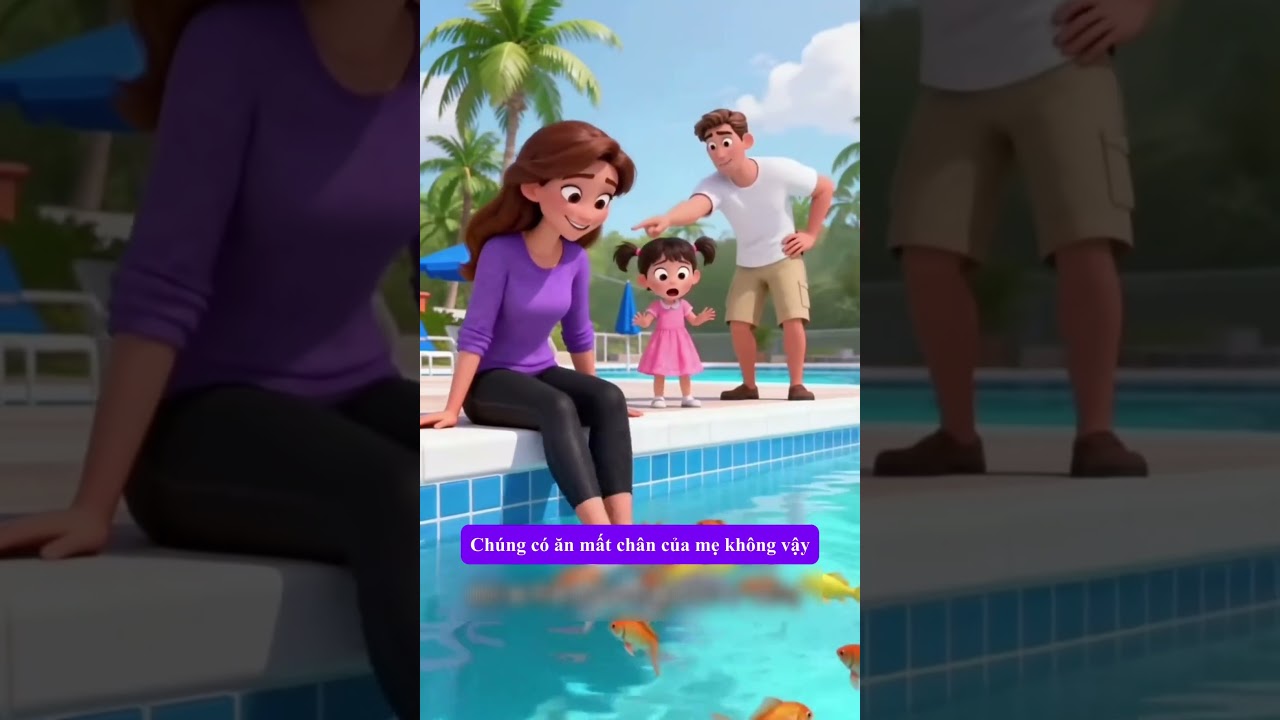 Tại sao mẹ để cá cắn chân?