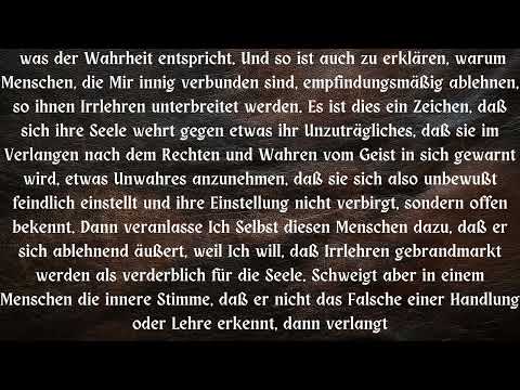 GOTT SPRICHT DURCH DAS HERZ ZUM MENSCHEN ....