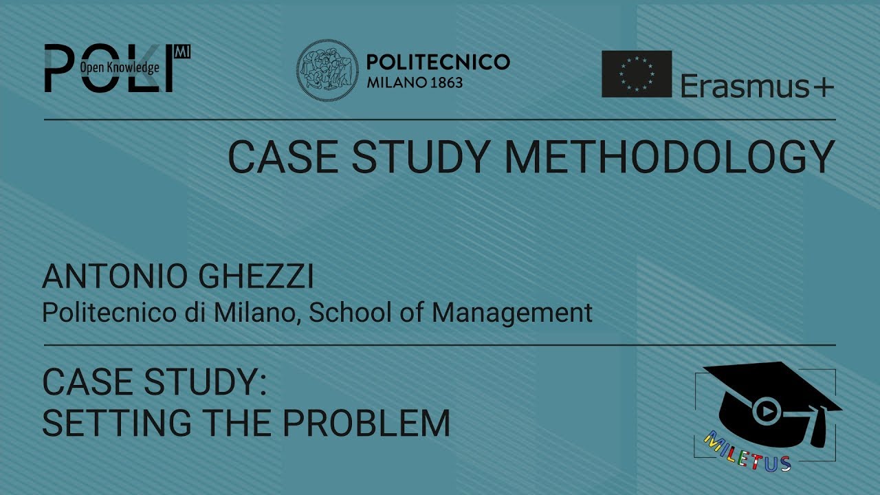 Case study: setting the problem (Antonio Ghezzi)