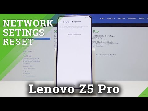 How to Reset Network Settings in Lenovo Z5 Pro - Default Network Setup
