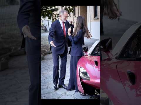 King Felipe gifts Leonor a supercar! #royalspain #spain #familiarealespañola #felipevi #leonor