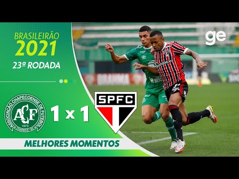 Gols e lances de Chapecoense x São Paulo