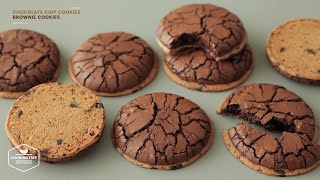 초콜릿칩 쿠키 + 브라우니 쿠키 만들기 : Chocolate Chip Cookies + Brownie Cookies Recipe | Cooking tree