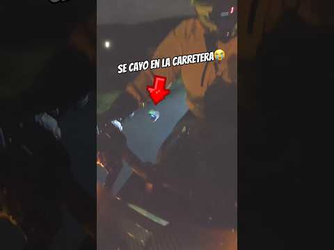 Se me CAYÓ el micro rodando en la noche #biker #humor #diversion #motos #humor