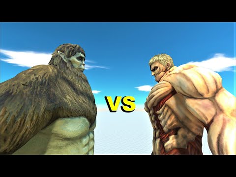 Beast titan vs armored titan 5 round no cut animal revolt battle simulator