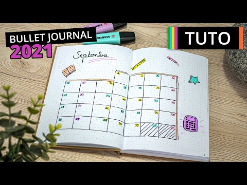 Bullet journal 2021 - 6 modèles de pages faciles à faire pour la rentrée