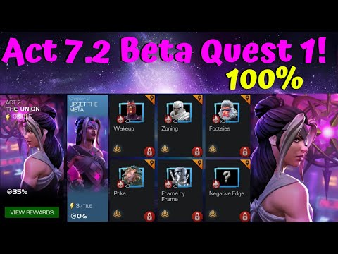 Act 7 Chapter 2 Beta! Quest 1 100%! Live! - Marvel Contest of Champions