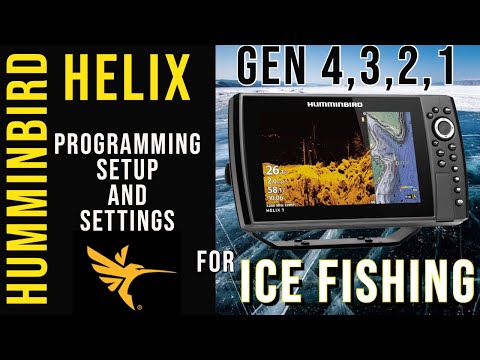 Humminbird Helix Setup for ICE FISHING - Settings & Programming by an Electronics Expert