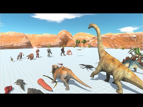 Infernal vs Herbivore Dinosaurs with Reptiles & Giant Invertebrates - Animal revolt Battle Simulator