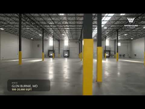 1919 - Glen Burnie Warehouse | Warehouse Space for Rent - You can work in this space!