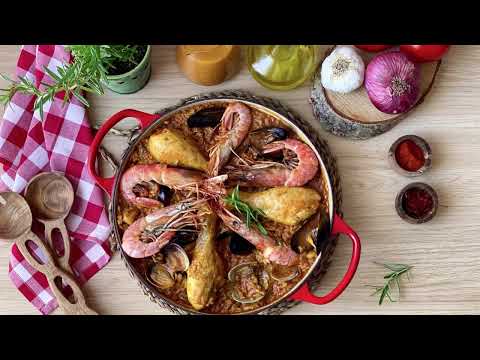 PAELLA MIXTA DE POLLO Y MARISCO