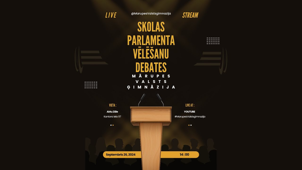 Skolas parlamenta vēlēšanu debates